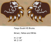 Fargo South Bruins HS (SD) Brown Yellow White